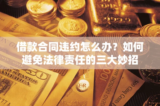 武汉借款合同违约怎么办？如何避免法律责任的三大妙招